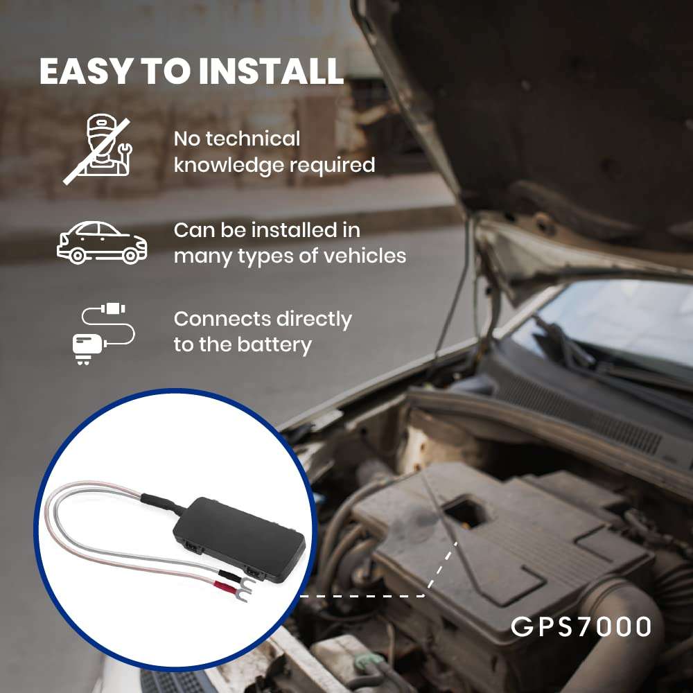 GPS7000-4G Hidden GPS Tracker for Vehicles | 90 Days of Service Included | Self & Easy Installation | After The 90 Days Included in The Service, You can Choose to Subscribe | No Hidden Fees 4