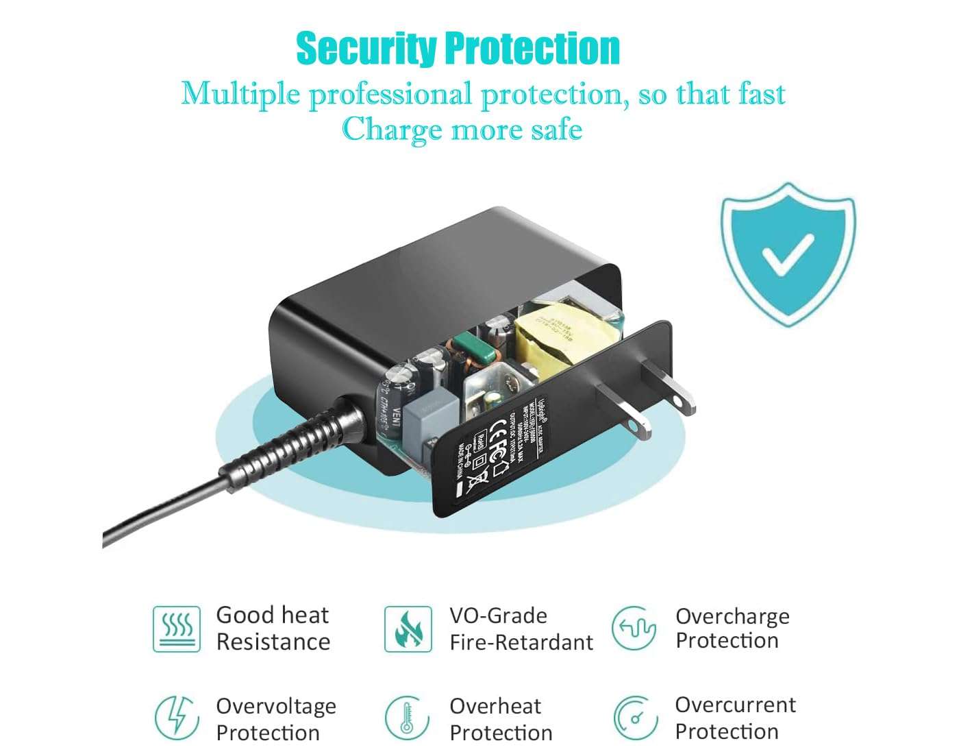 UpBright AC/DC Adapter Compatible with REATHLETE DEEP4S PRO Percussive Massager Therapy Deep Tissue Device Percussion Massage Gun DEEP4s-U-A DEEP4s-U-B DEEP4s-U-C ZESO Power Supply Battery Charger PSU 3