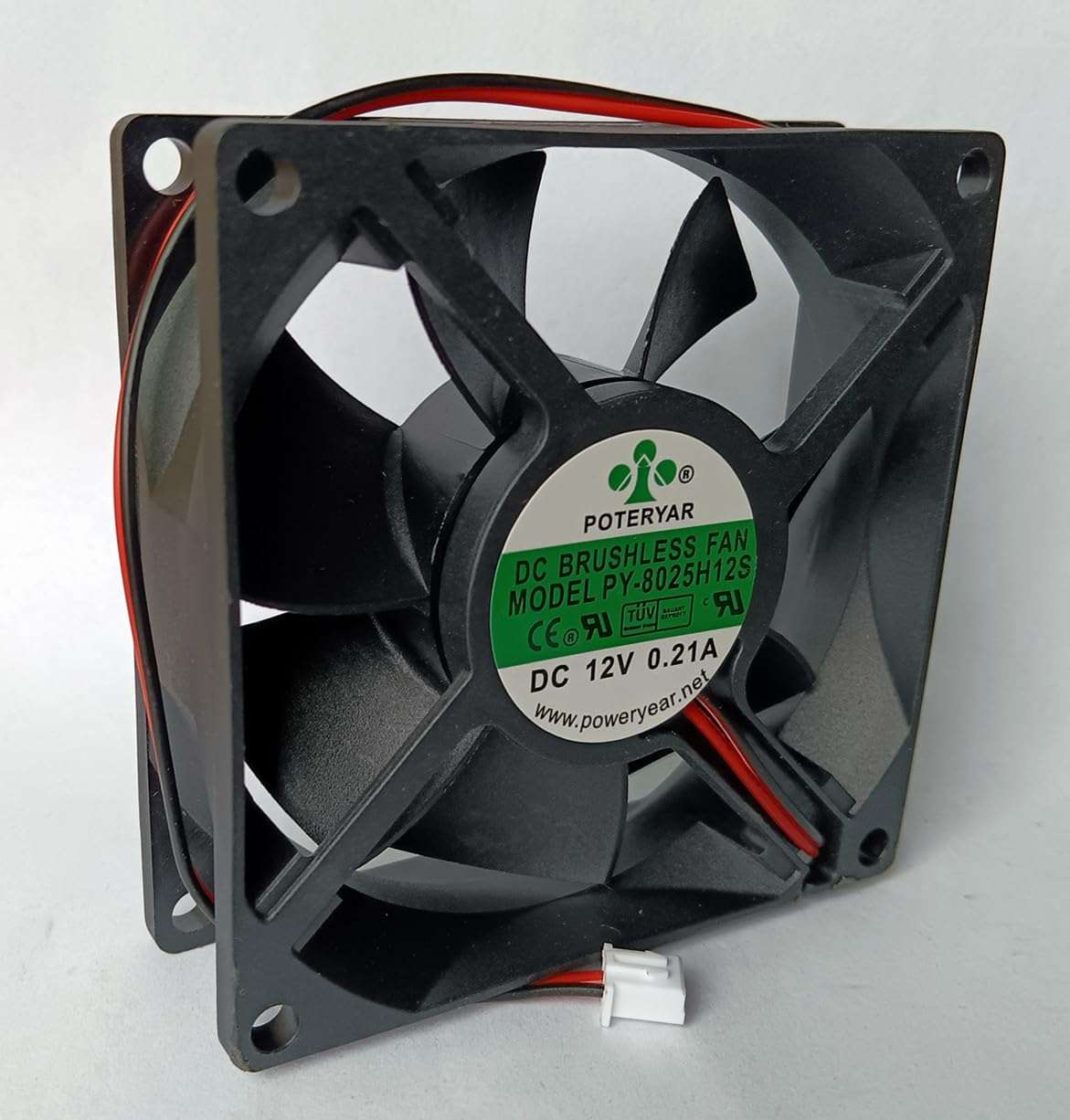 New PY-8025H12S 12V 8CM Fan PY-8025H12S 12V 0.21A 80×80×25mm Cooling Fan 3