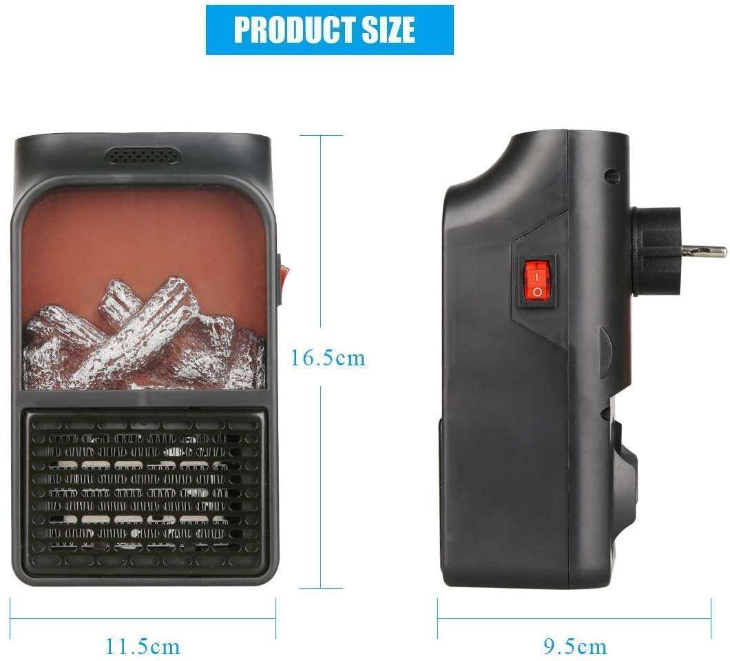 Chhogli Electric Handy Room Heater, The Wall Outlet Space Heater, Air Warmer Blower Adjustable Timer Digital Display for Office/Camper 4