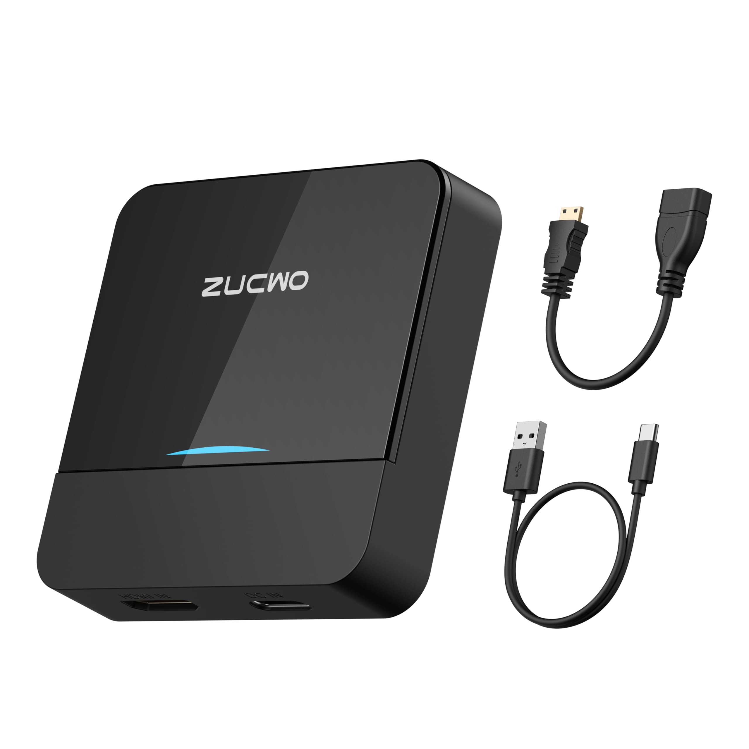 ZUCWO Wireless CarPlay Adapter & Car TV Mate Support Video HDMI Converter for TV Stick/Game Machine, 2-in-1 CarPlay HDMI Multimedia for Cars with Factory Wired CarPlay from 2016, Plug & Play, Black 1