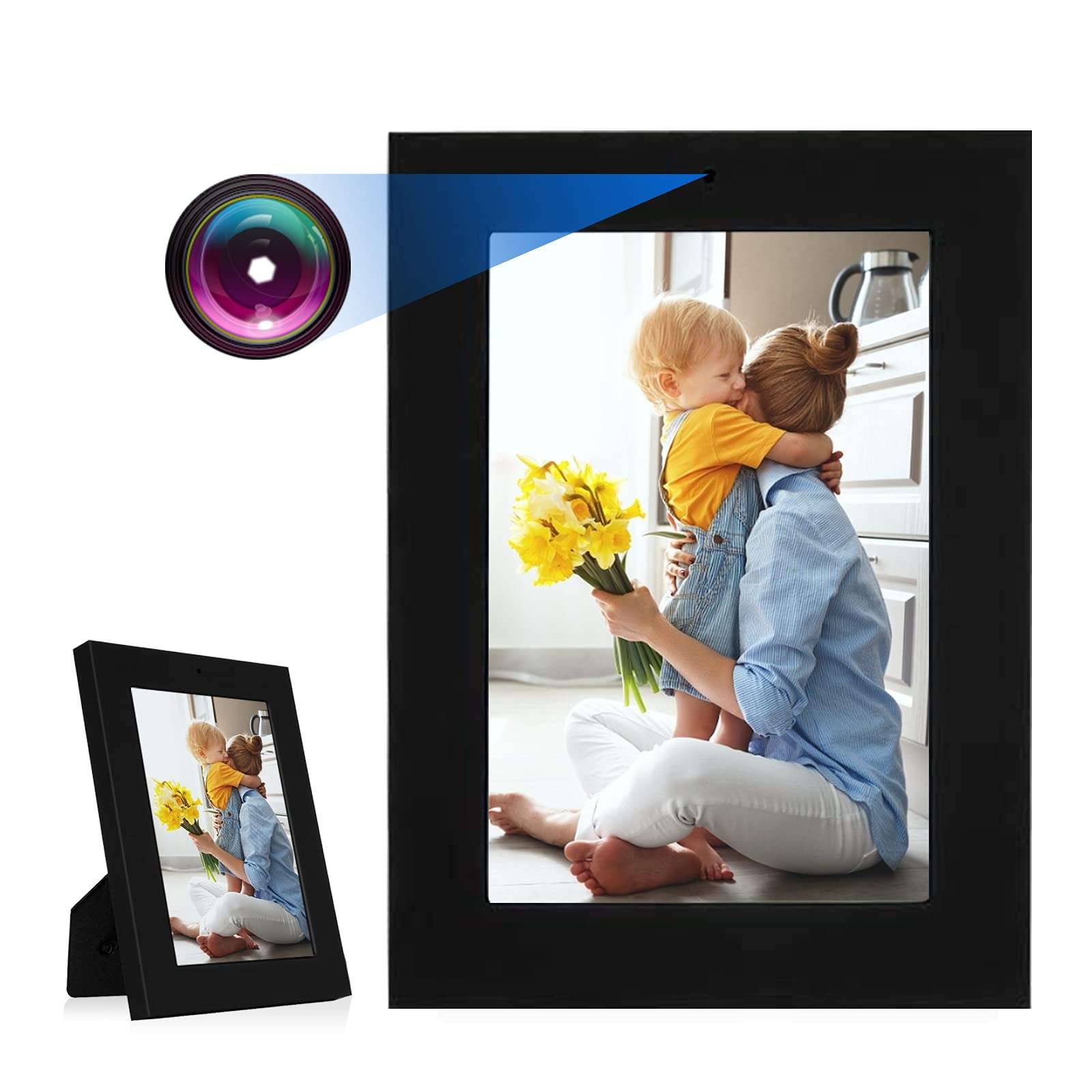 YPT Hidden Photo Frame Camera, 1080P HD Pet Baby Monitor, Spy Mini Camera with Motion Detection, Wireless Video Recorder for Home and Office, No Wi-Fi Needed, No Audio