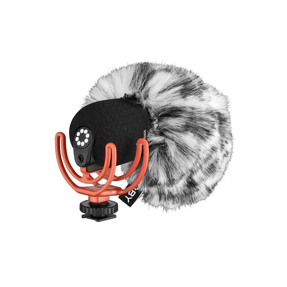 JOBY Wavo Windjammer Polar Slip-On Furry Cover for Wavo Microphone - Extra Noise Reduction, deadcat, windsock, Windshield, Photo Video, vlogging, Live Streaming, FaceTime, Stylish, Colorful, Cheetah 4