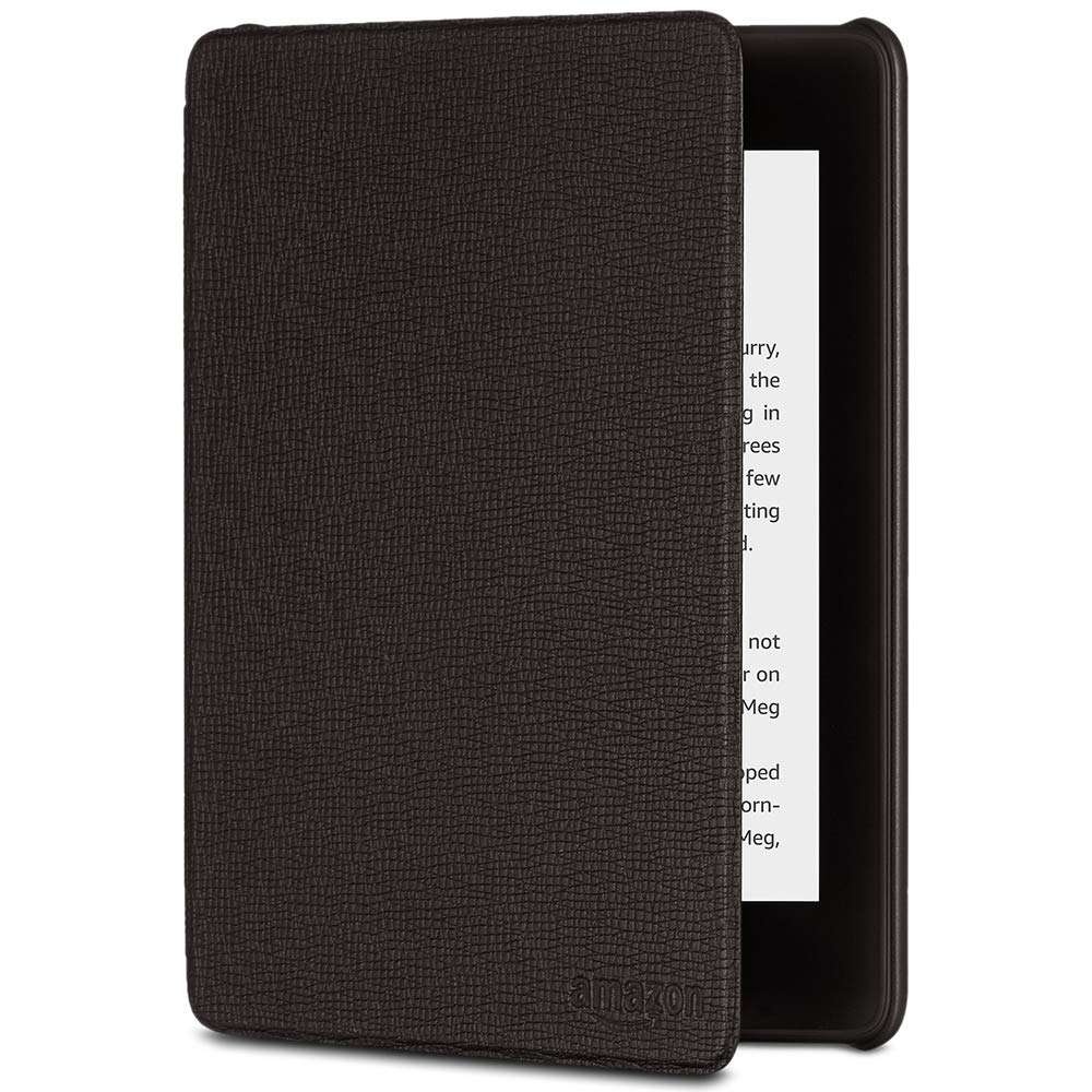 Kindle Paperwhite Leather Amazon Cover (10th Gen), Black