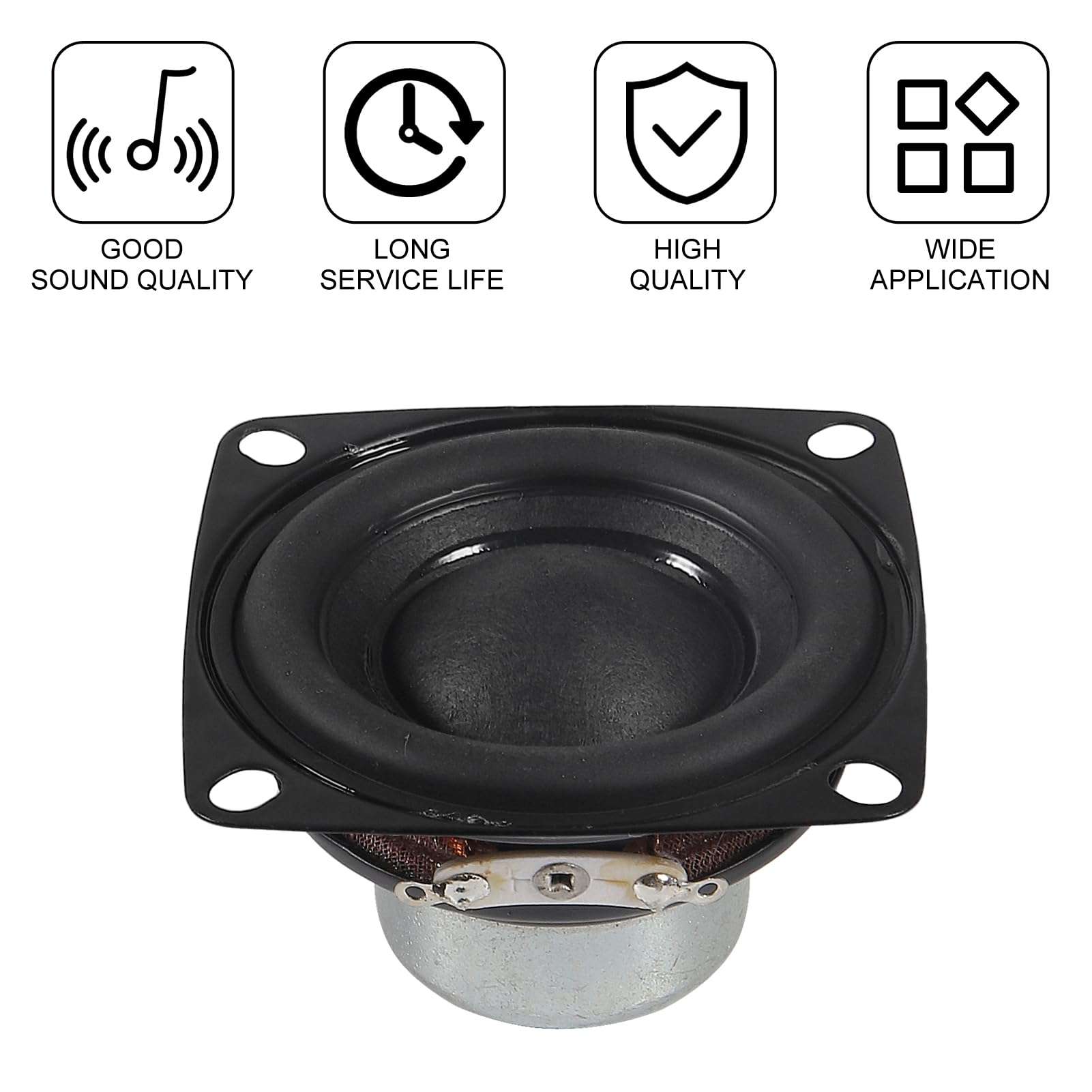 Shutao 4Pcs 2 Inch 10W Audio Speaker Driver Full Range Speaker 4 Ohm Bluetooth Speaker 53MM Bass Loudspeaker for Repair Multimedia Home Audio 4