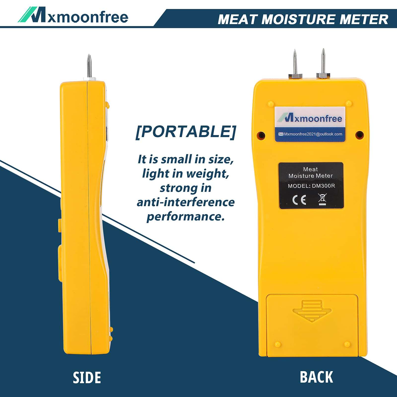 Mxmoonfree Meat Moisture Meter Portable Digital Water Injection Meat Moisture Analyzer for Poultry Pork Beef Lamb Chicken 6