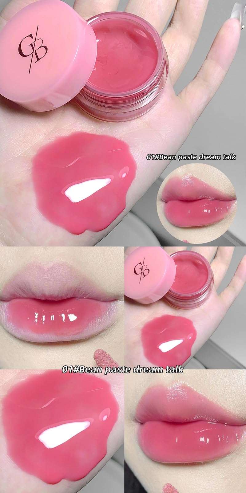 Gege Bear Canned Jam Lip Gloss: Richly Pigmented, High-Gloss Finish with Hydrating Fruit Extracts, Long-Lasting Pigments and Vibrant Shades (Shade 08, 5g) 3