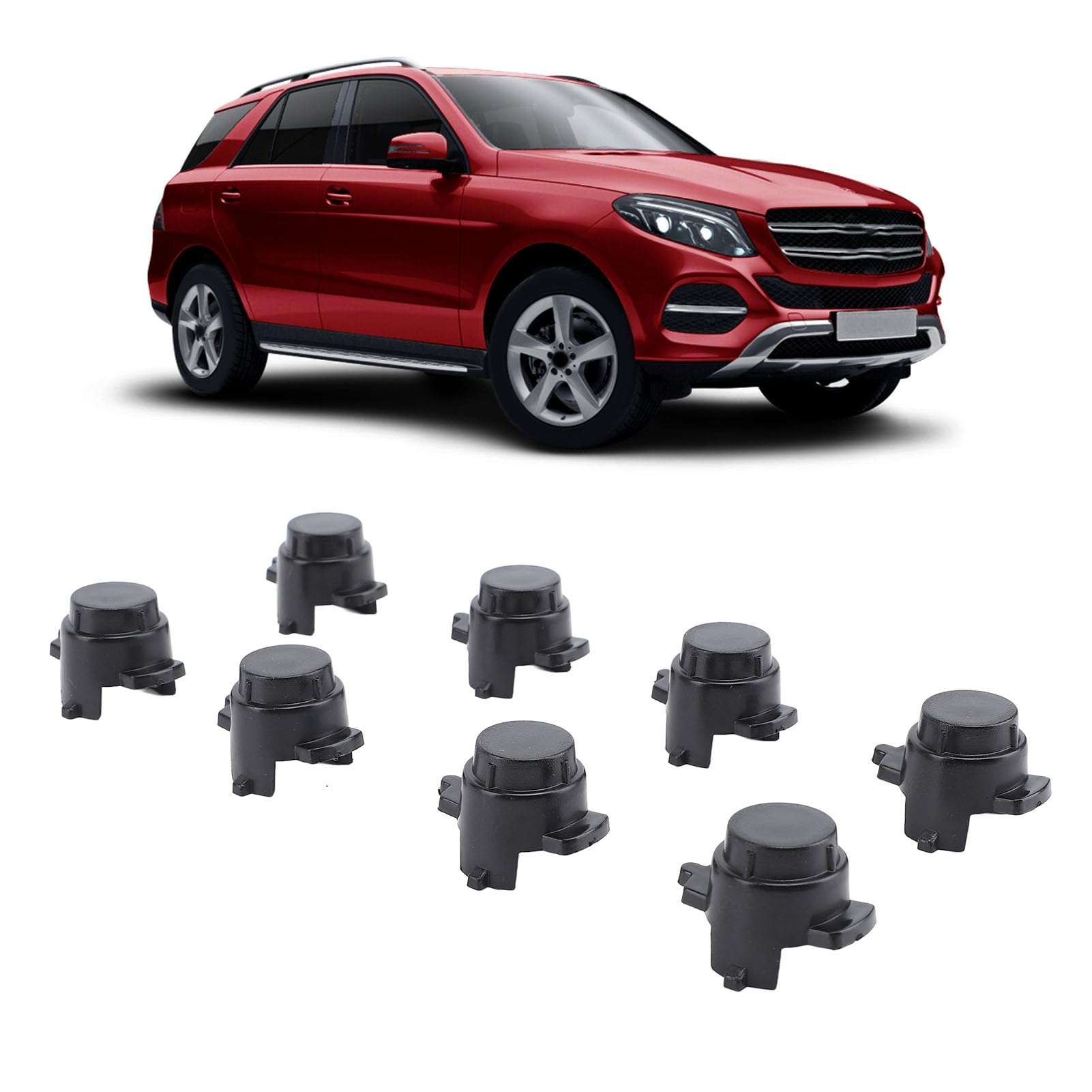 CFTGIW 8PCS Parking Sensor Cover Cap 2058840074 for C300 C400 C43 C450 C63 CLS450 E300 GLE450 GLS550 GLS63 - OEM Replacement Parts 1