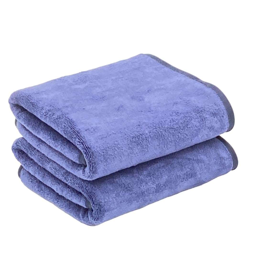 PatPug Ultrasoft Microfiber, 2 Piece Hand Towel Set, Comfortable, Fade Resistant, Highly Absorbent, Quick Drying (Royal Blue) 1