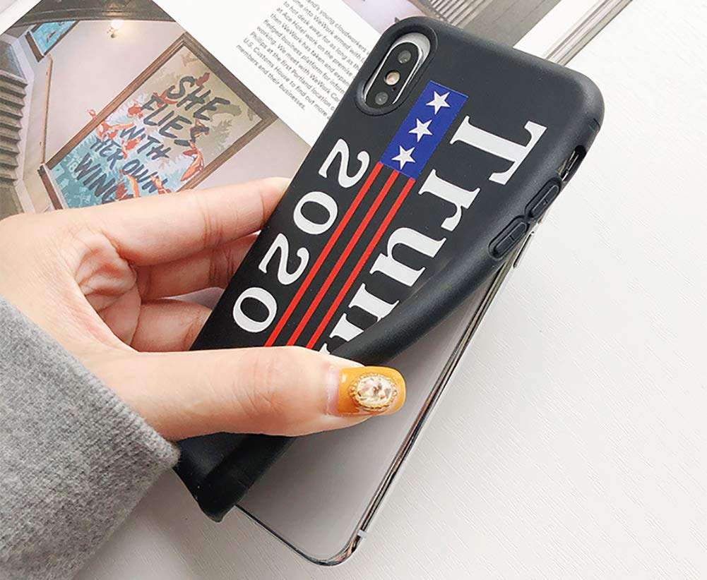 Trump 2020 Phone Case for iPhone X, Donald Trump Case for iPhone Xs Case, Black 3