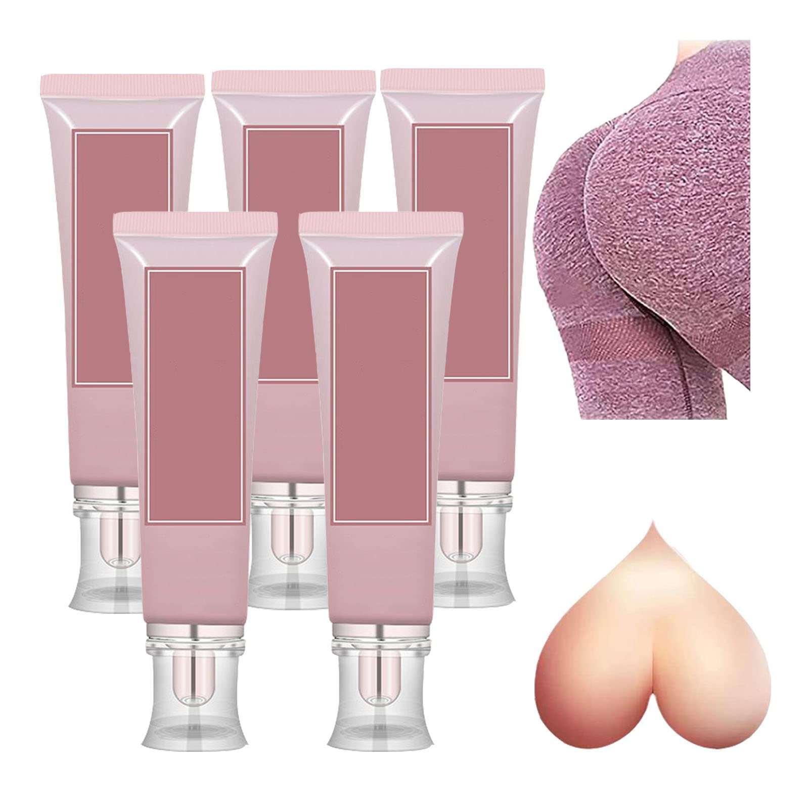 AMIVAI BootyBooty Shea Butter Massage Cream,B-Curves Bum Care Cream,Shea Butter Hip Massage Cream,Butt Enlarger Enhancement Cream (5-pcs) 1