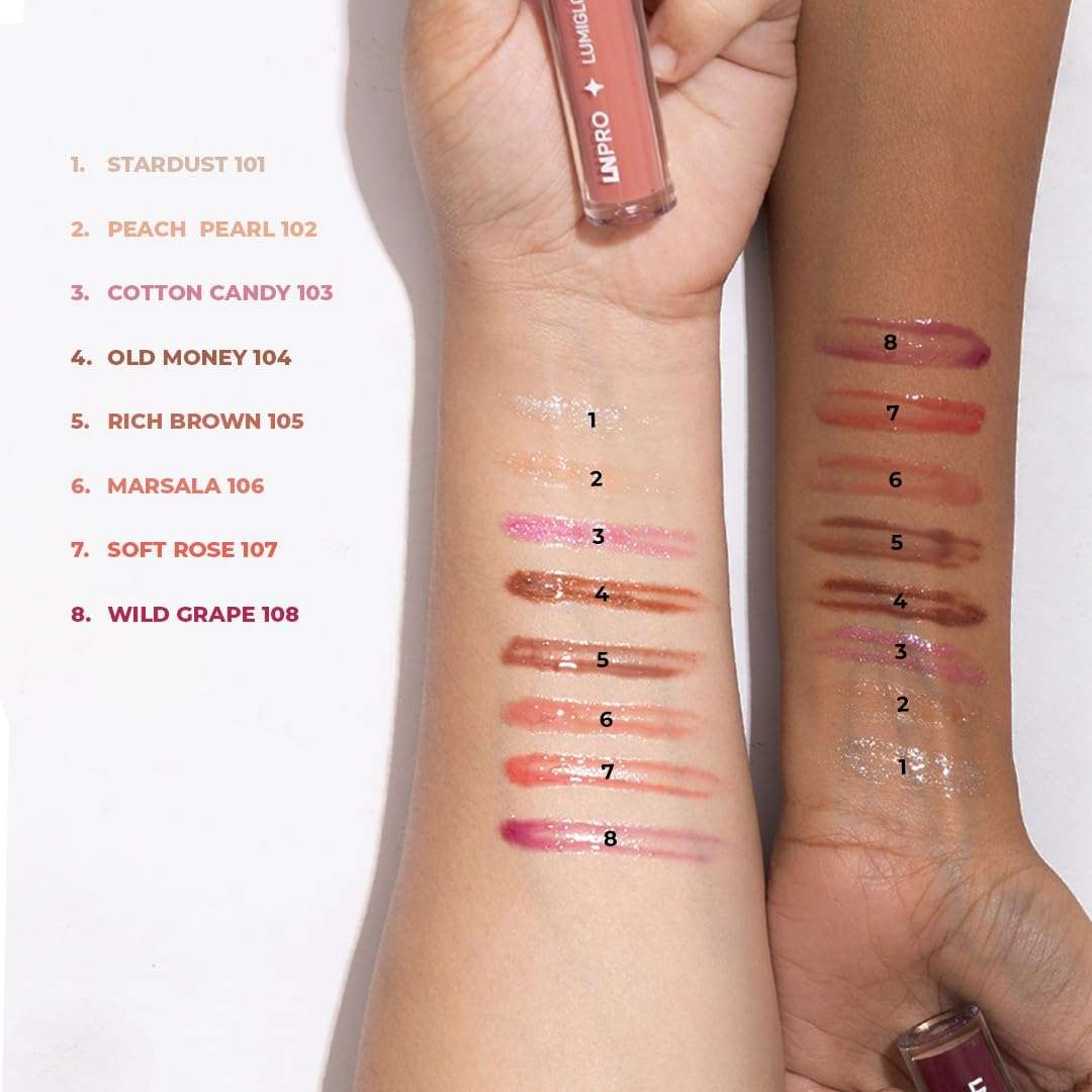 LN PRO LumiGloss Lip Gloss 107 Soft Rose – 3.2ml | High Shine, Long-Lasting, Moisturizing & Non-Sticky Lipgloss 4