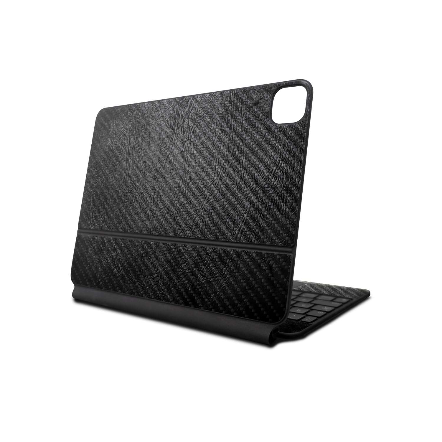 Carbon Fiber Skin Compatible With Apple Magic Keyboard for iPad Pro 13‑inch (M4) 2024 - Black Leather - Premium 3M Vinyl Protective Wrap Decal Cover - Easy To Apply | Crafted in the USA by MightySkins 1