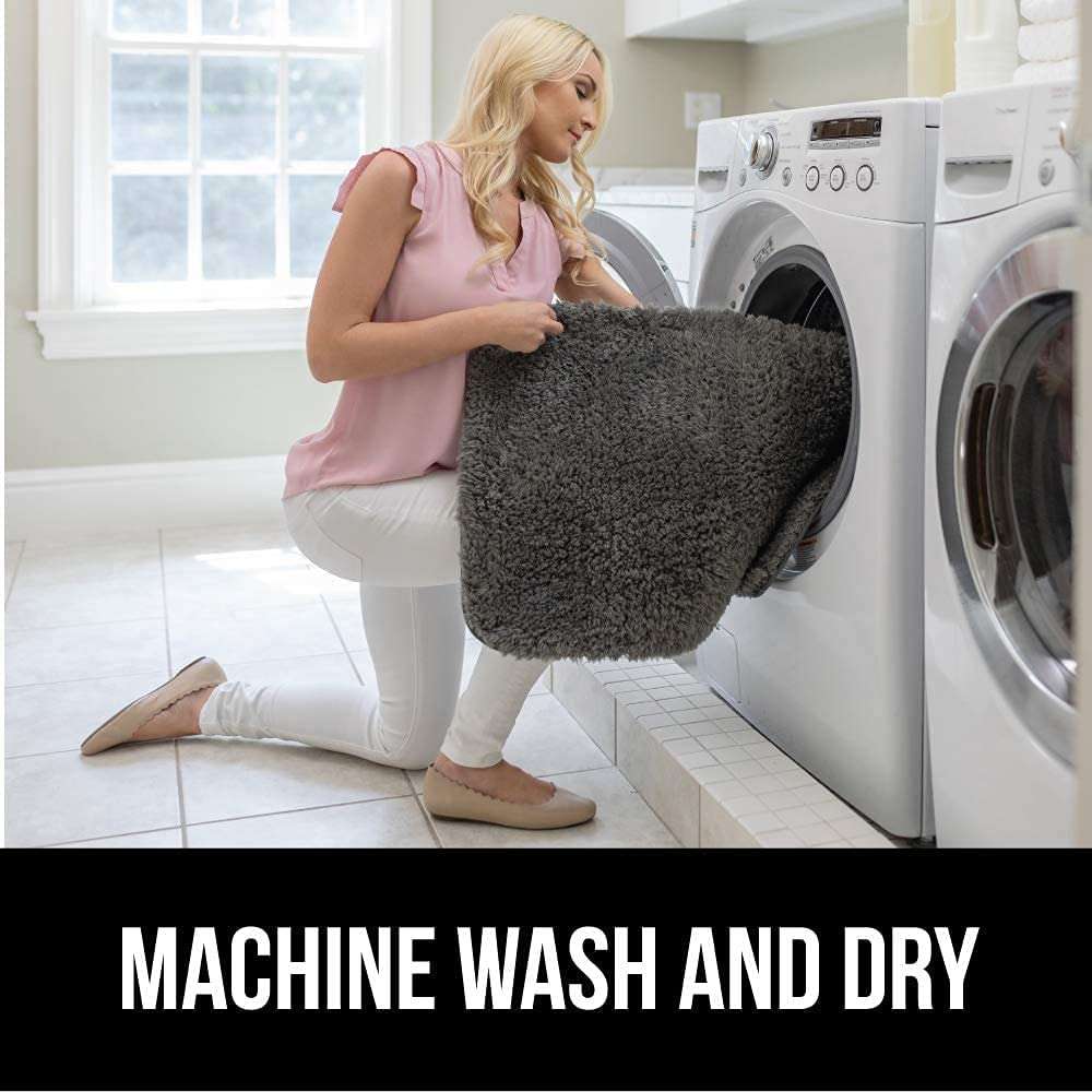 SIWAN | Best Anti-Slip Microfibre mats for Kitchen 60cm x 40cm, Grey Set of 1 Model no. 17 6