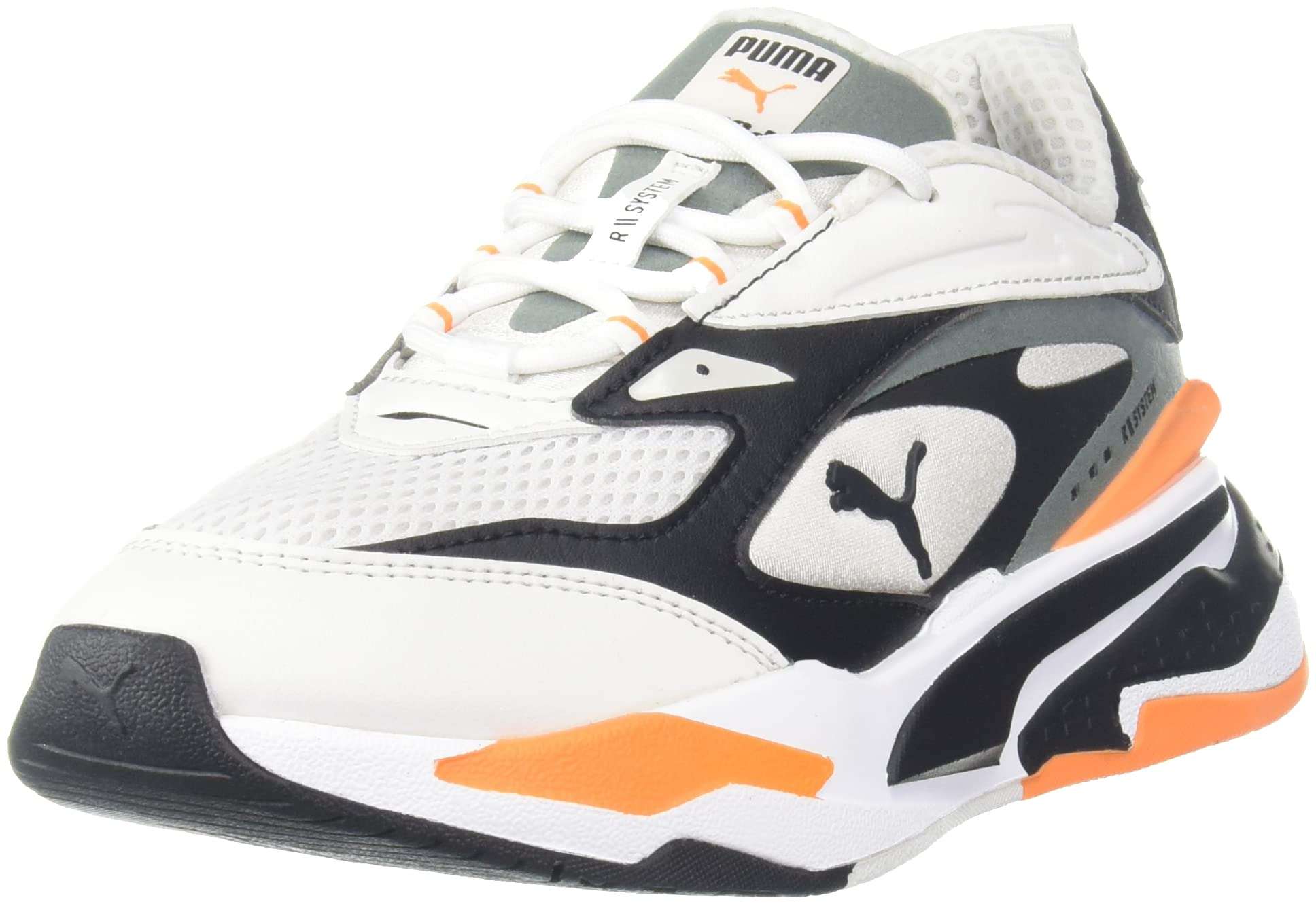Puma Unisex RS-Fast Sneaker, Nimbus Cloud Black-Vibrant Orange, 3