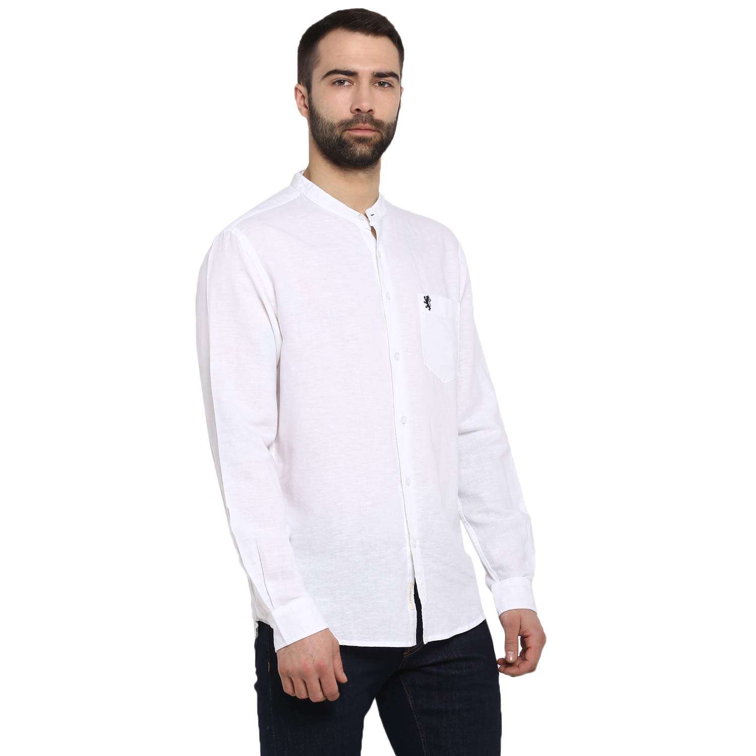 Red Tape Men's Solid Regular fit Casual Shirt (RFS0055_White_Small S) 3
