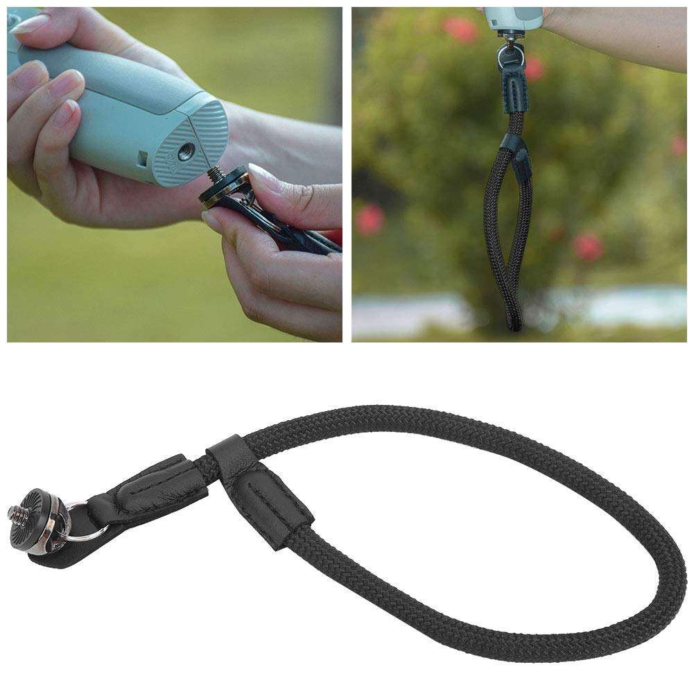 Beufee Camera Wrist Strap, Lanyard Strap Lanyard for Camera Hand Wrist Strap Lanyard Camera Strap Lanyard with 1/4in Screws(Black) 6