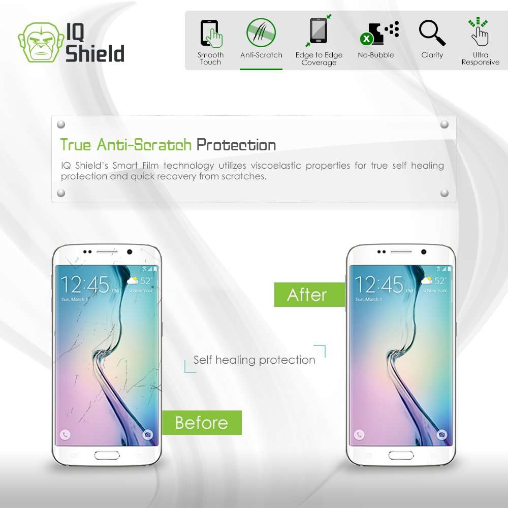 IQShield Screen Protector Compatible with Acer Switch V 10 LiquidSkin Anti-Bubble Clear TPU Film 5