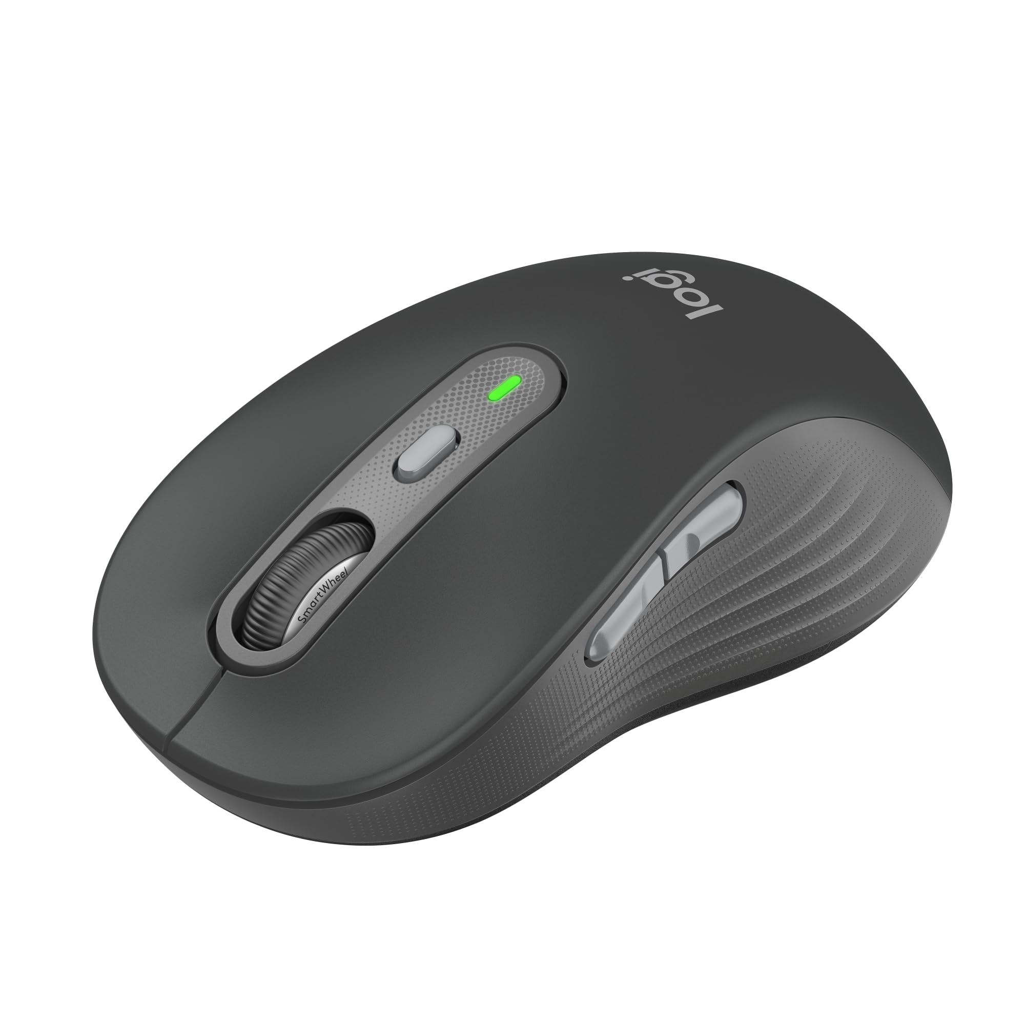 Logitech Signature Plus M750 L Wireless Mouse - for Large Hands, SmartWheel, Bluetooth, Multi Device, 24-Month Battery, Silent Clicks, Customizable Side Buttons, Contoured Shape - Graphite 1
