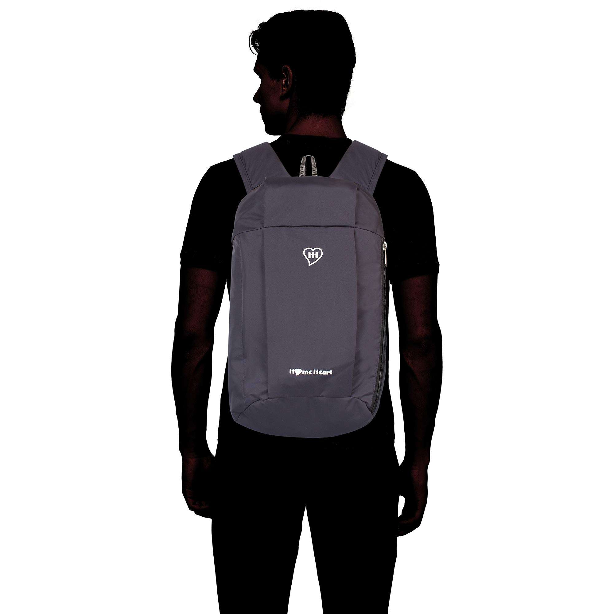 HOME HEART Brands DOMINO Small 16.5x9.5x4.25 inch nylon 10L Backpack, Water Resistant, Outdoor Lightweight Hiking, Daypack Mini Bookbags for Men, Women, Adults, Kids 5