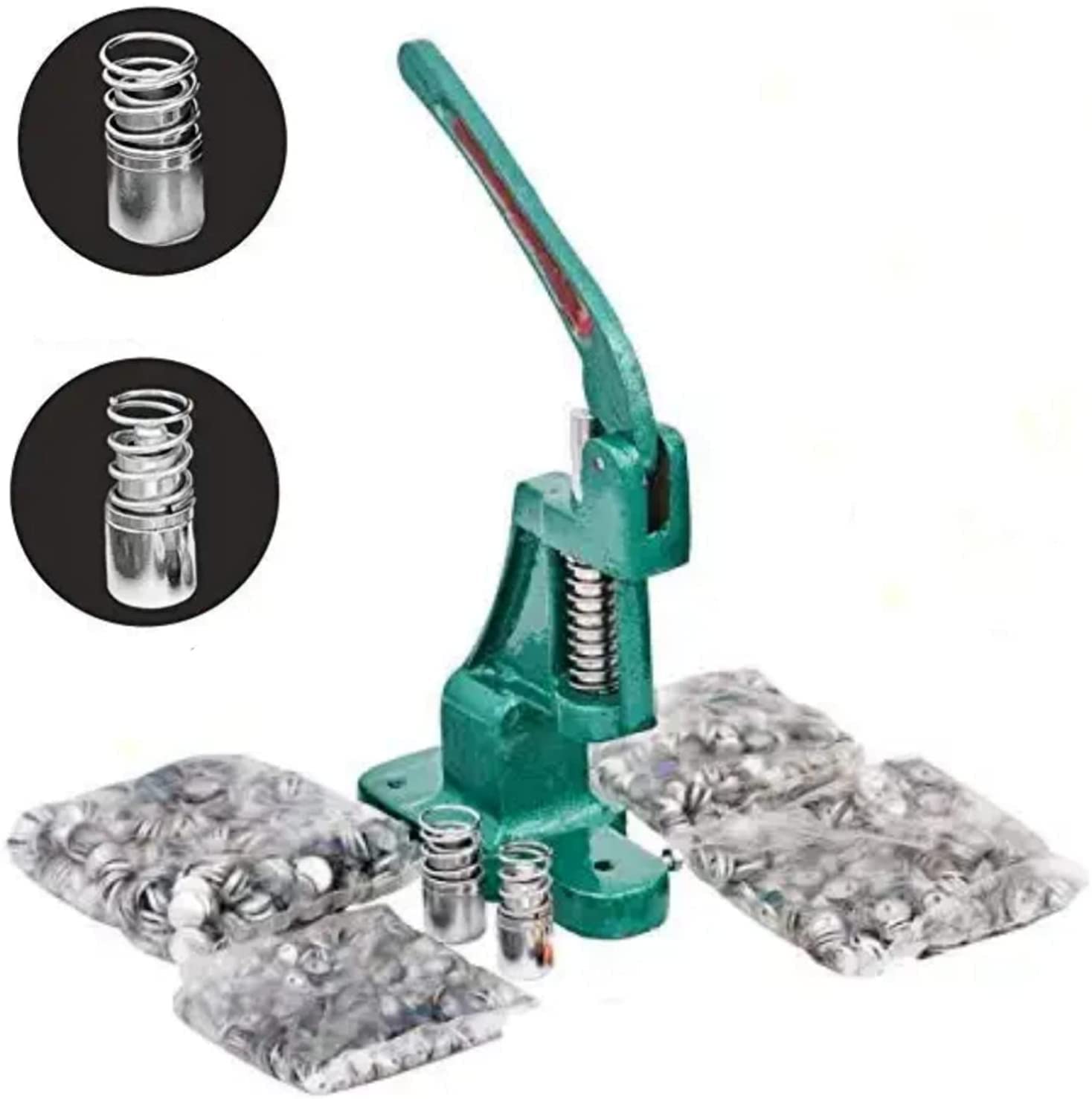 HPGM Stock Clear Deal Fabric Heavy Button Maker Making Machine Kit + Imported Dies 2 Dies (22-30 No) + 2000 Shells 3