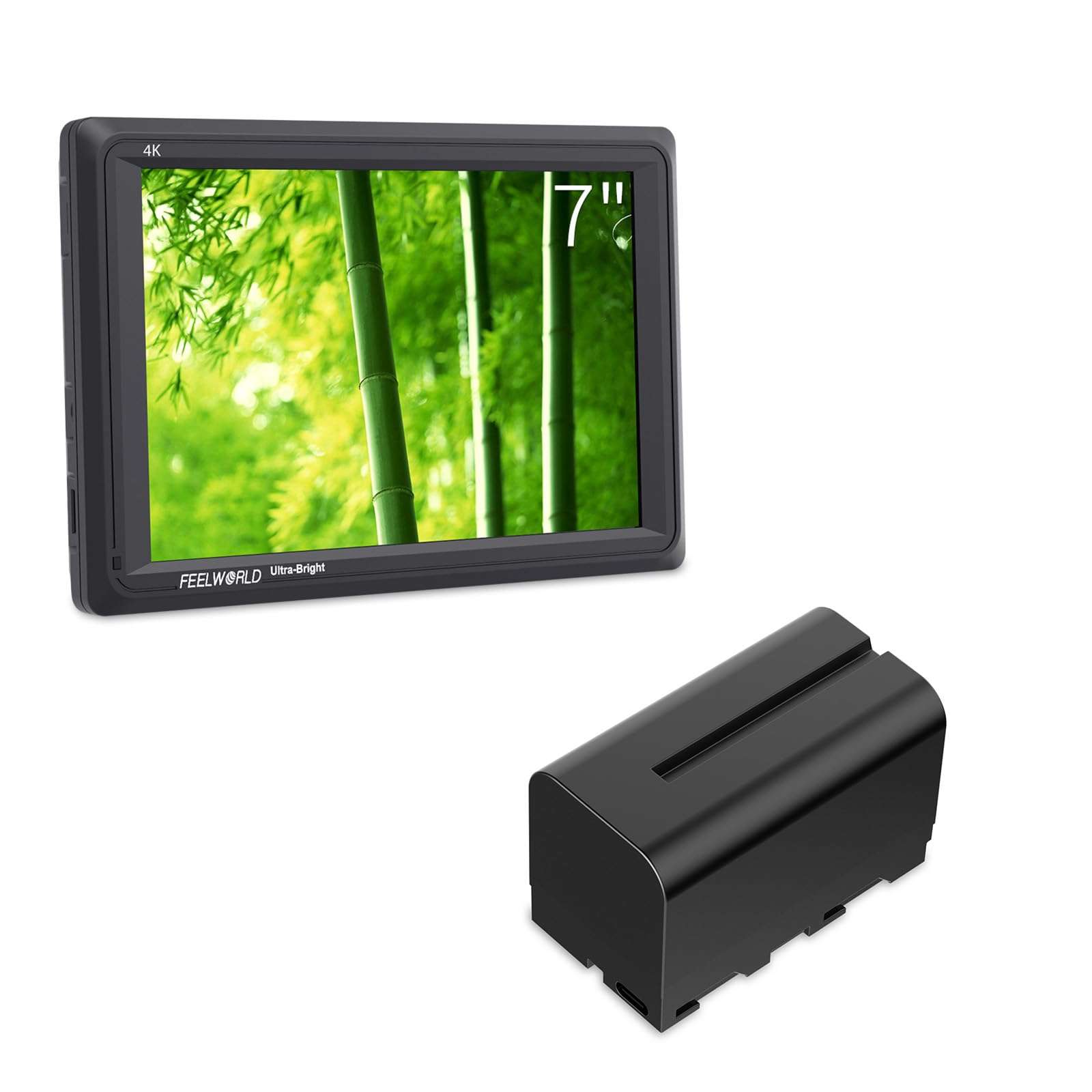 FEELWORLD FW279 Camera Monitor with F750 4400mAh Battery 1