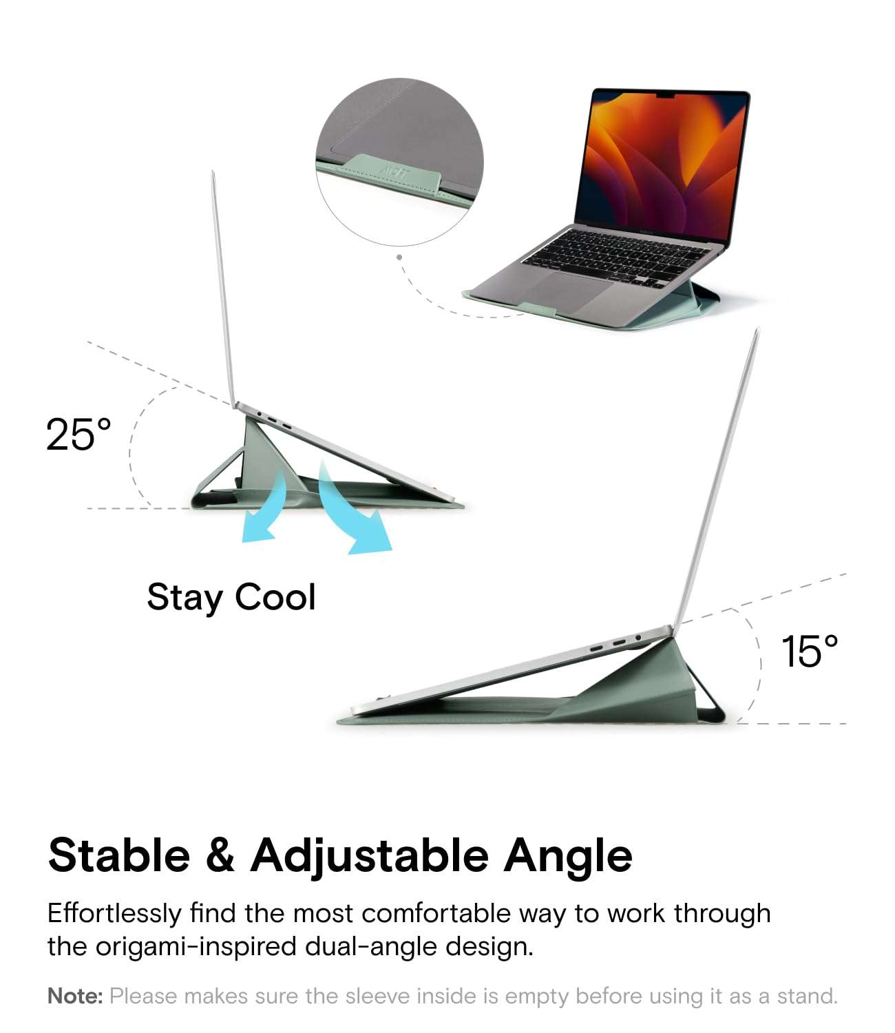 MOFT Laptop Sleeve Bag for 15"-16" Night Black & Dynamic Folio Case for iPad Pro 13 inch Jet Black 6