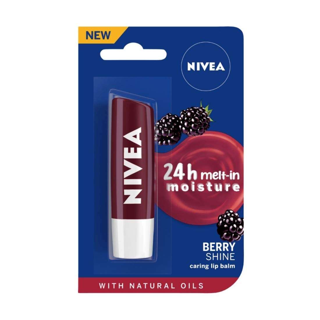NIVEA Men Lip Care, Active Care Lip Balm, SPF 15 And NIVEA Lip Balm, Fruity Blackberry Shine,4.8 g (Pack of 2) 5