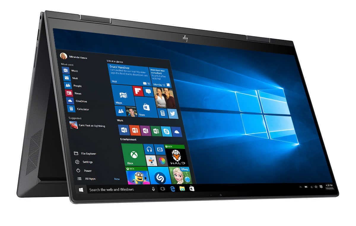 Newest HP Envy 2-in-1 Laptop 15.6 inch FHD Touchscreen 8-Core AMD Ryzen 7 5700U Radeon Graphics 32GB DDR4 2TB NVMe SSD WI-FI 6 Win 11 Pro Fingerprint Backlit Numpad Keyboard w/ 32GB USB Drive