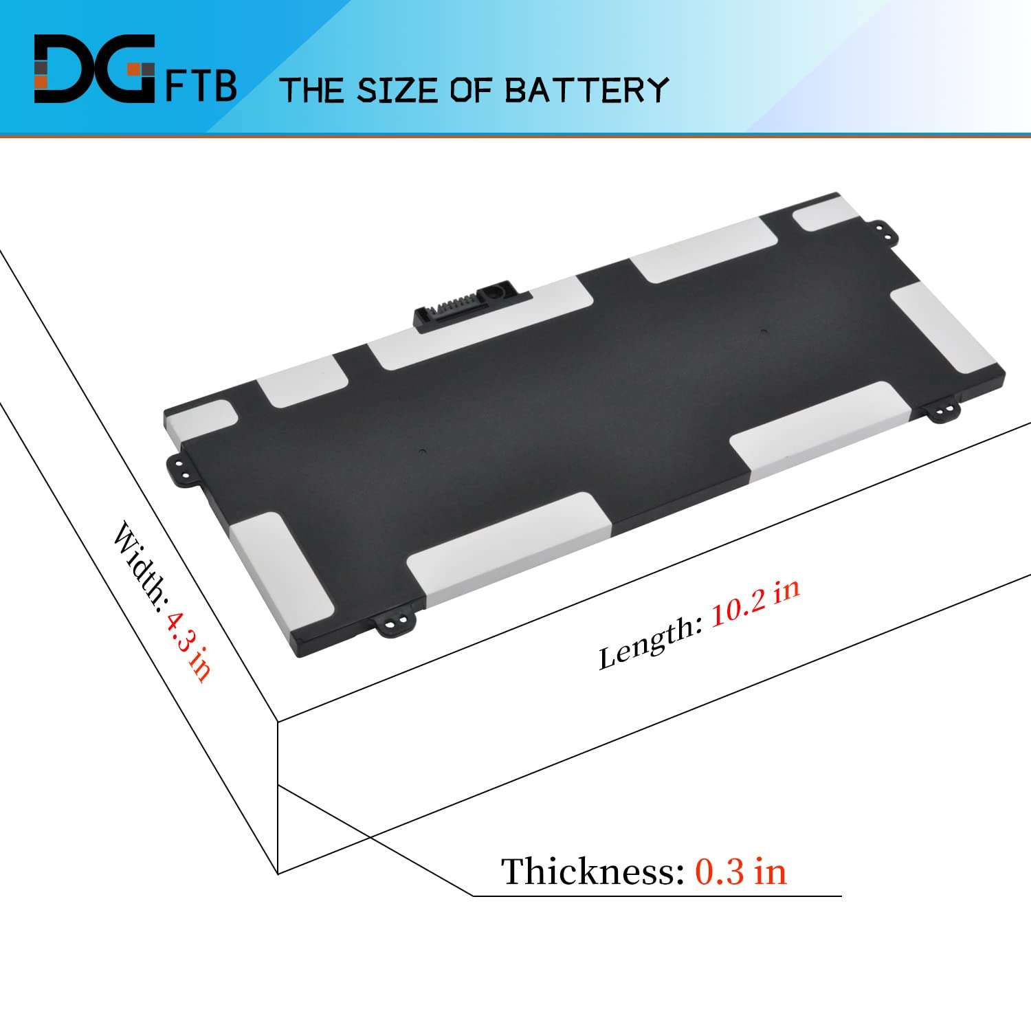DGTEC New AA-PBUN4NP Laptop Battery for Samsung NP940Z5J NP940Z5L NP940Z5L-X01US NP940Z5L-X03US NP940Z5L-S03US Series BA43-00374A 4ICP6/60/80 (15.2V 57Wh/3780mAh) 3