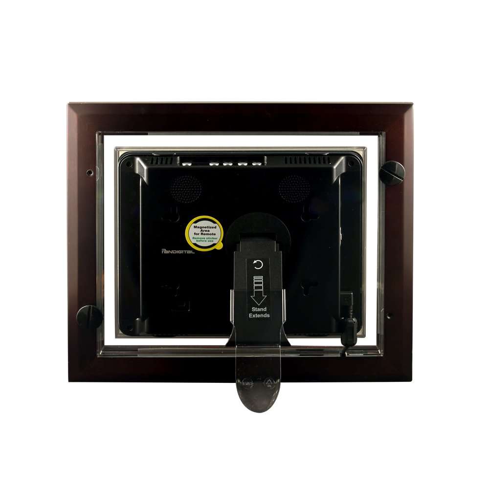 Pandigital Pantouch PAN8000DWPCF1 8-Inch Touchscreen LCD Digital Picture Frame with 1 GB Internal Memory (Espresso Brown) 3