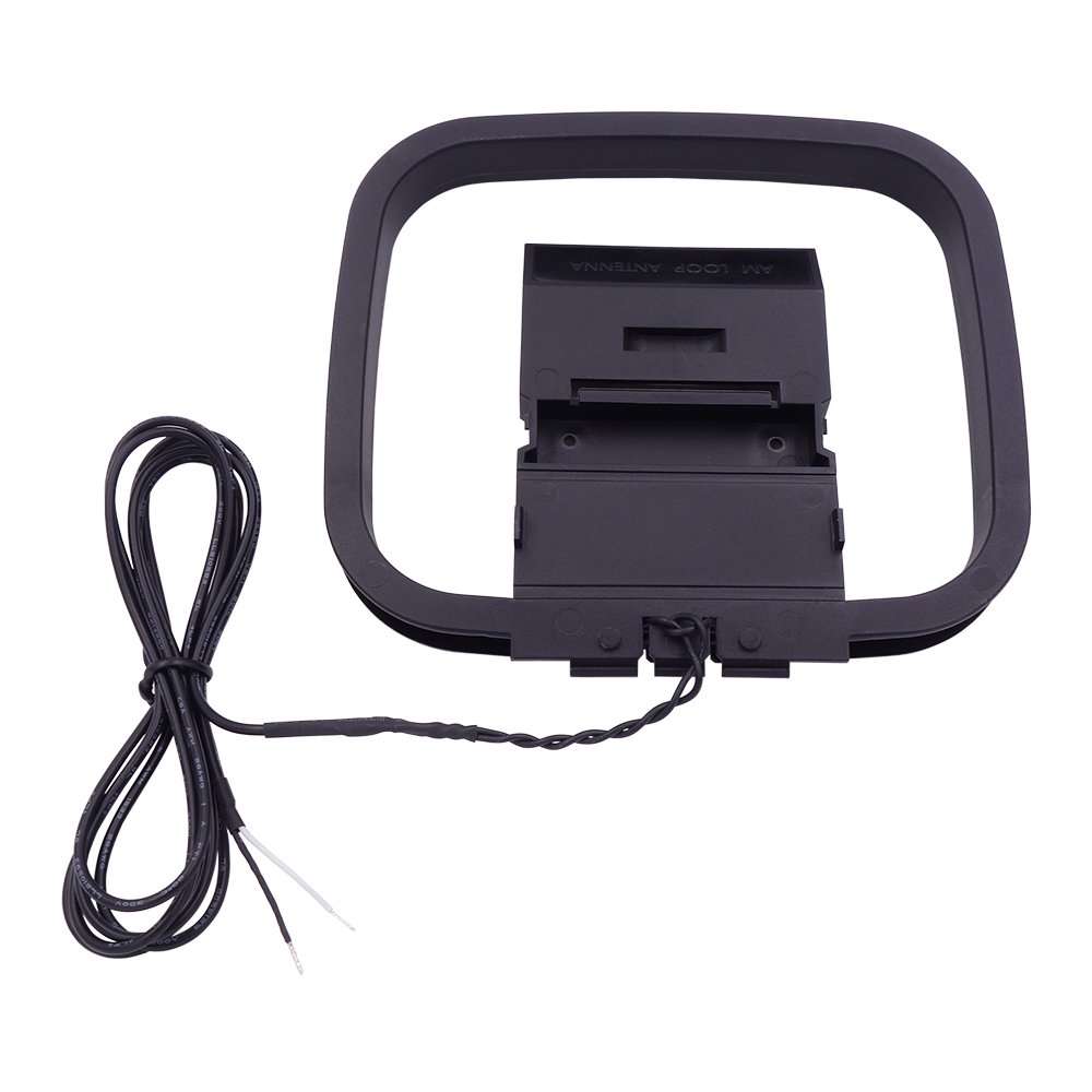 Fancasee AM Loop Antenna 2 Pin Twin Lead Bare Wire Connector Adapter Cable AM Antenna for Stereo Receiver Audio Video AV Receiver Home Theater Amplifier System Indoor 4