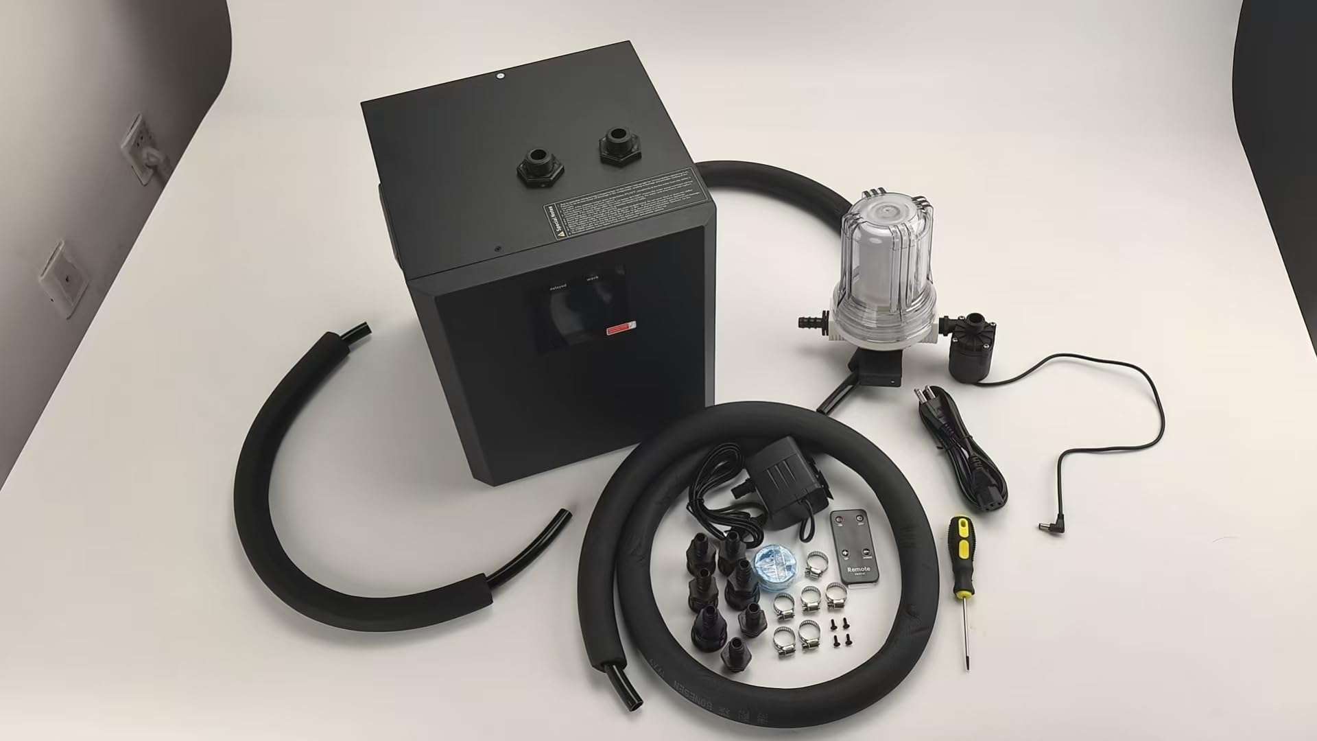 Ice Bath Water Chiller for Cold Plunge,1/3 HP, 600W 110V Home Use Cooling Chiller with Water Pump and Hoses, Universal Cold Bath Restores Ice Bath Water Chiller 1