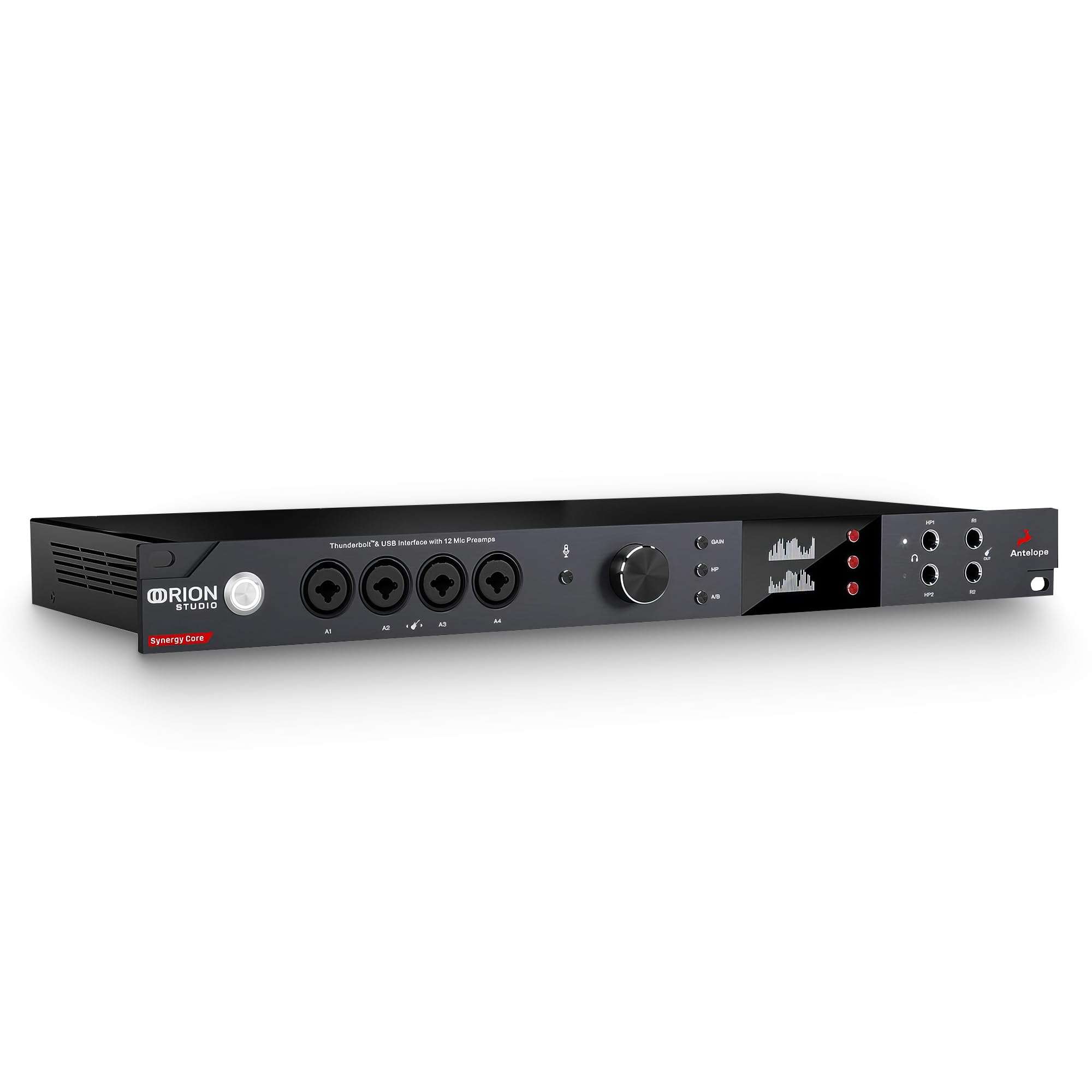 Antelope Audio Orion Studio Synergy Core Professional Digital Audio Interface w/ 12 Preamps & 50 Real-Time Plugins — Thunderbolt 3 Music Recording Studio Interface w/DSP Processing for Mac/Windows 1