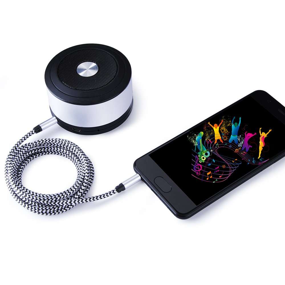 CableLovers Aux Cord for Car, 5 Pack 5ft Auxiliary Cord 3.5MM Audio Cable Nylon Braided Headphone Cable Male to Male Aux Cable for iPhone, iPad, Beats, Samsung Galaxy, Sony, Echo Dot, Tablet 5