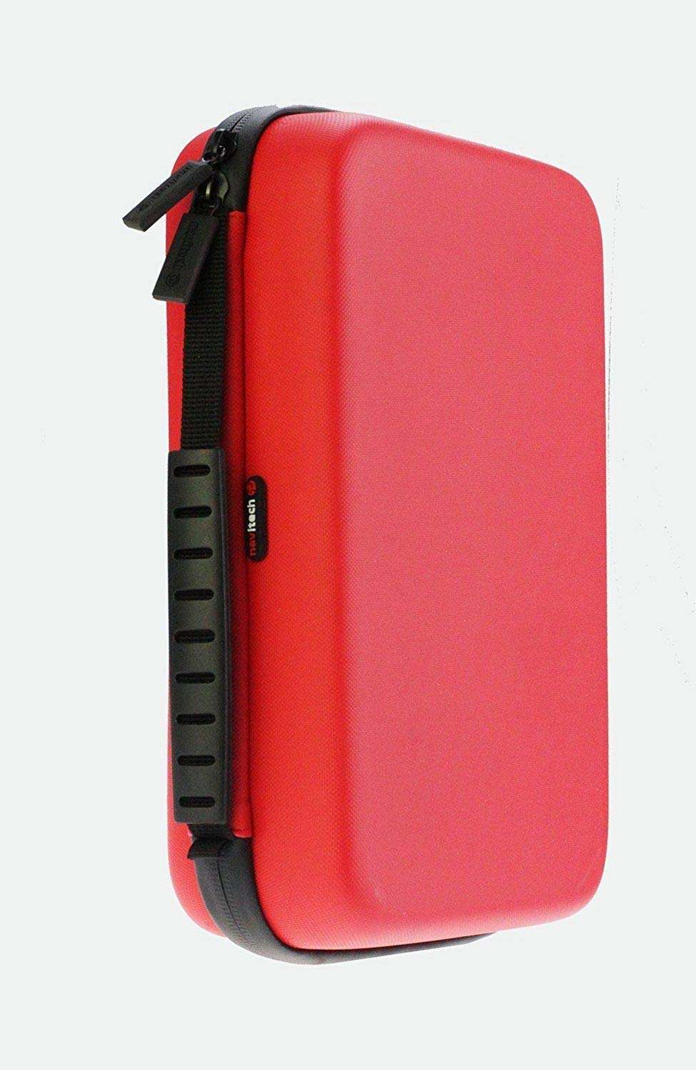 Navitech Red Heavy Duty Rugged Action Camera Hard Case/Cover Compatible with YI 4K Action Camera 5