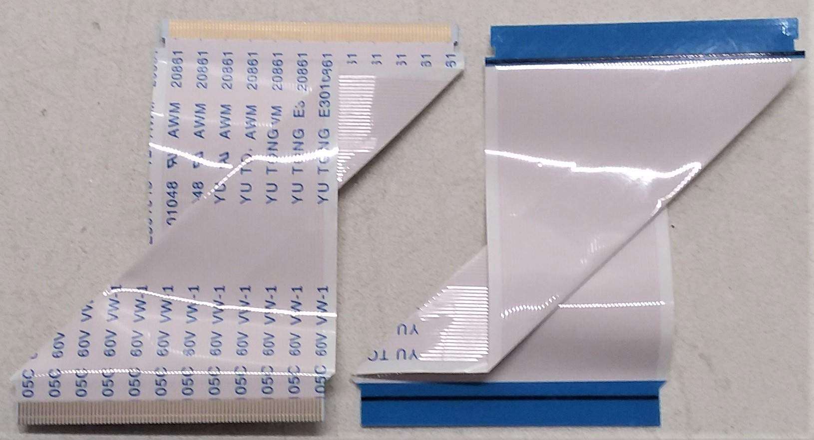 Replacement LVDS Flex Ribbon Cable Set for T-Con Board Part Number E301048 for Westinghouse TV Model WR58UX4019