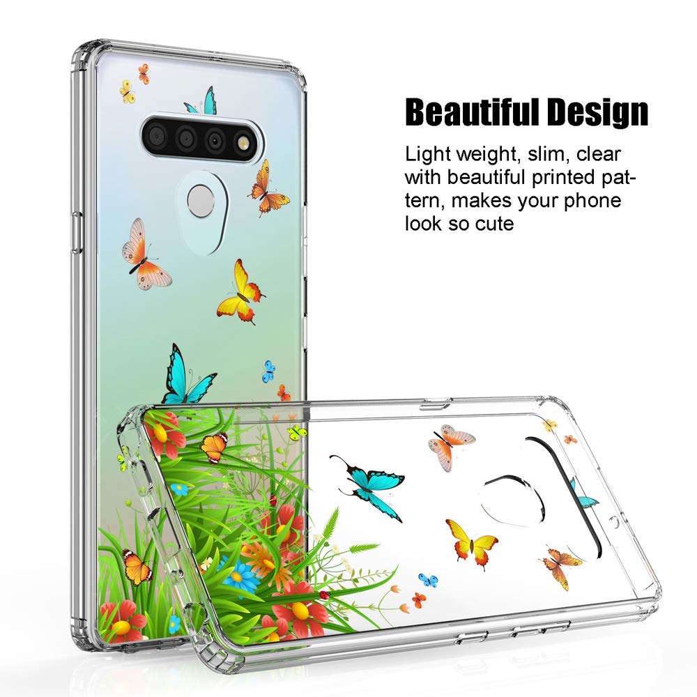SYONER Clear Phone Case Cover for LG Stylo 6 (6.8", 2020) [Peacock] 3
