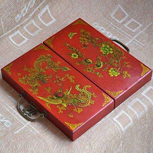 SMLZV Chess Set, Table Chess Chinese Retro Chess Checkers Games Resin Chessman Christmas Birthday Gifts Entertainment Board Game 4