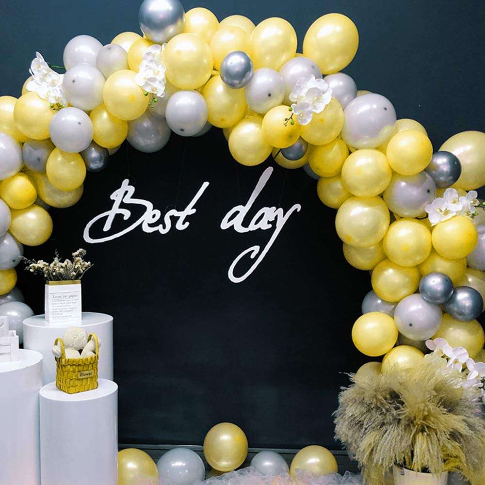 Balloon Arch Garland Kit 127pcs White Balloon Arch Kit gold balloon garland Wedding DIY Balloon arch Party Centerpiece Backdrop Background for the baby shower decorations 6