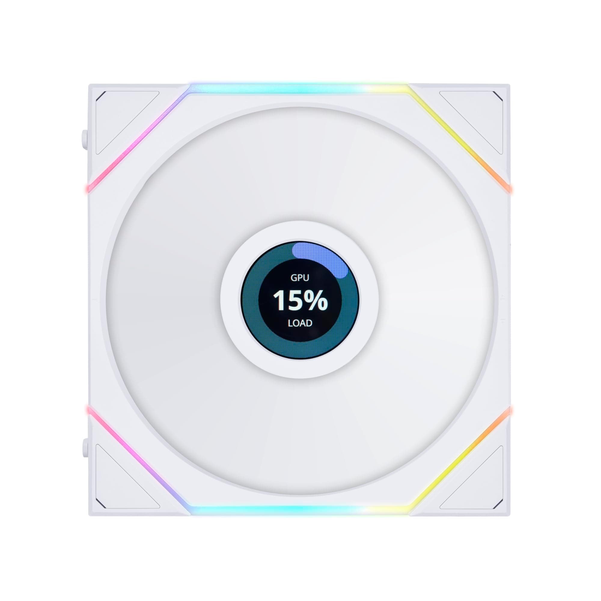 Lian Li Uni Fan TL LCD Series Fan, Single Pack, Standard Blade, Daisy Chaining, Fluid Dynamic Bearing, 140 mm, White 4