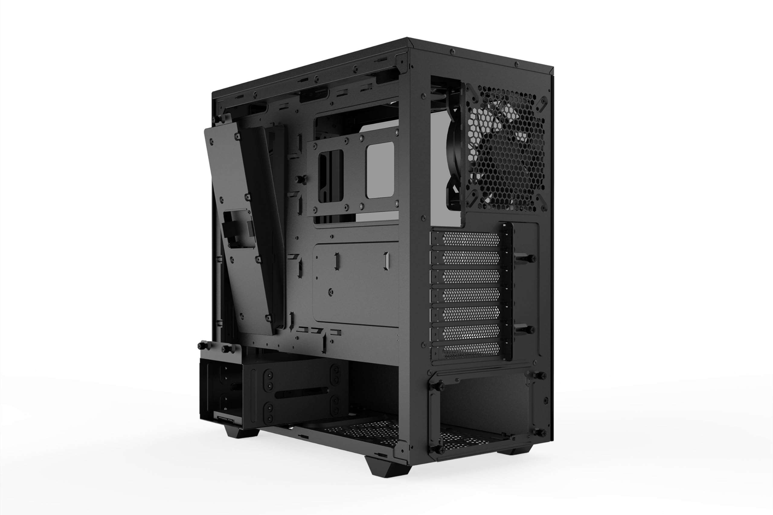 be quiet! Pure Base 500DX ATX Mid Tower PC case | ARGB | 3 Pre-Installed Pure Wings 2 Fans | Tempered Glass Window | Black | BGW37 5