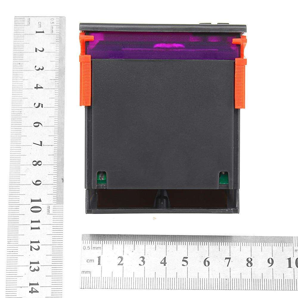 ZJYSM Module STC-1000 110V/220V/12V/24V 10A 2 Relay Output LED Digital Temperature Controller Thermostat Incubator with Sensor Heater and Cooler (Color : DC12V) 4