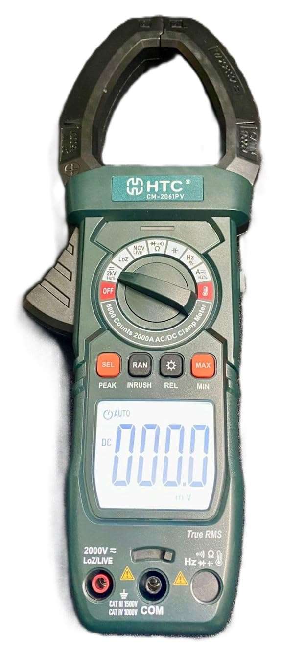 HTC CM 2061PV 2000 AC/DC TRMS SOLAR PV DIGITAL CLAMP METER By Skyking ®