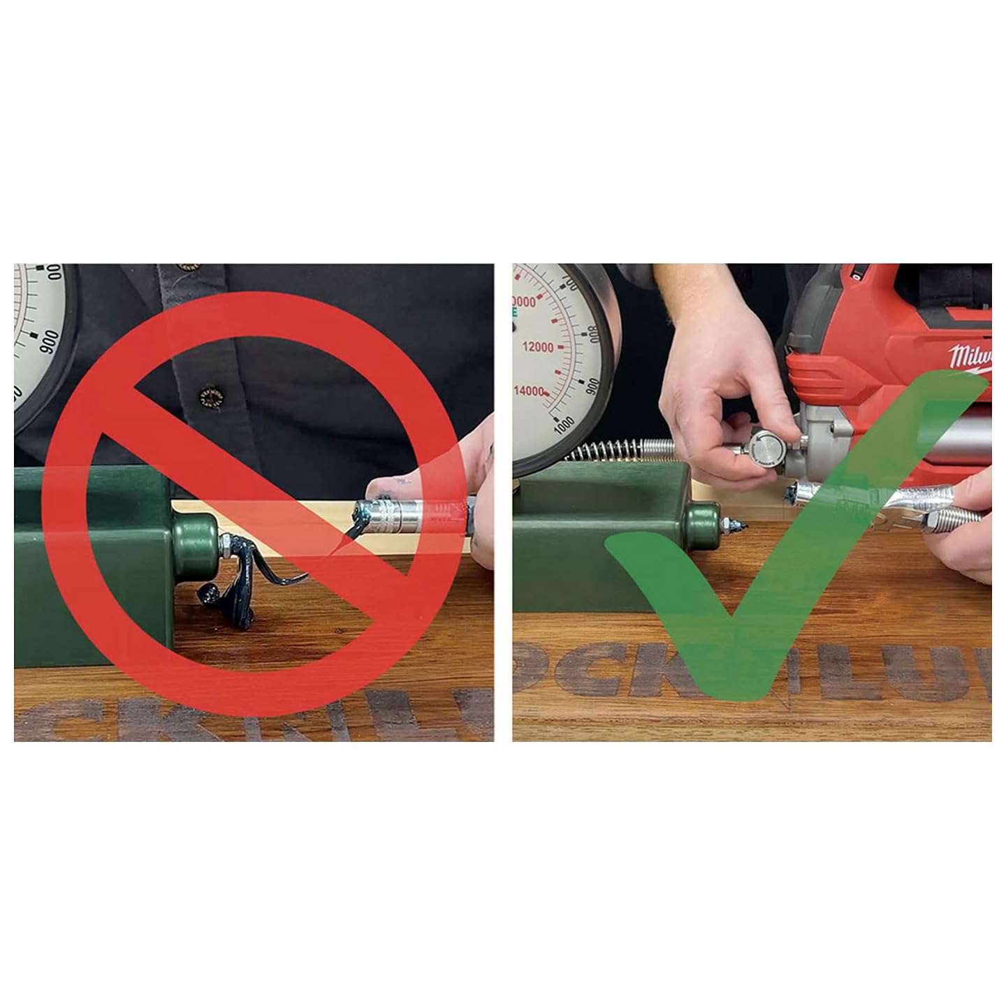 LockNLube Pressure Return Valve for Use with Cordless Grease Guns. No More Pressure Locks! Returns Grease to The Tube. Releases Hose backpressure. 6