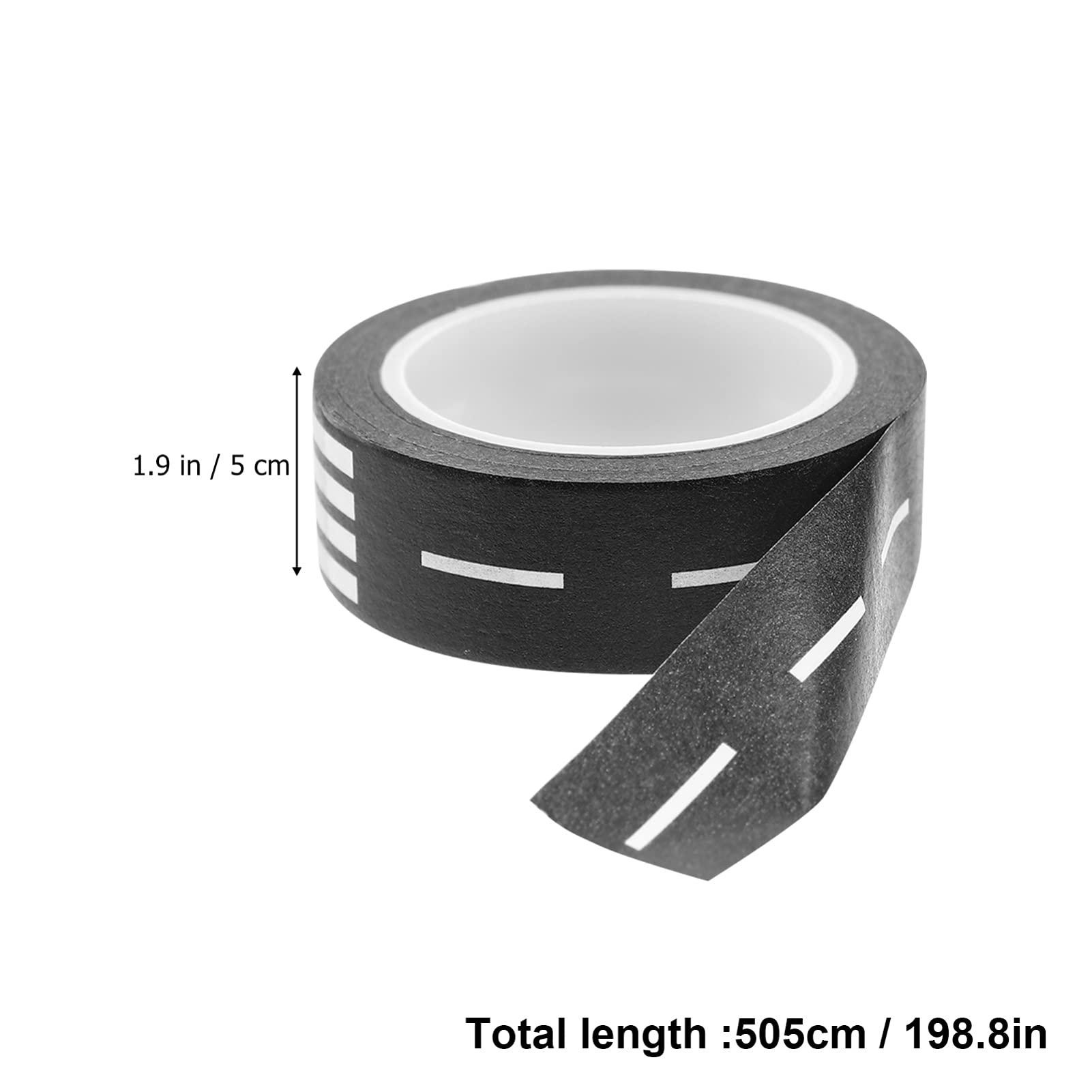 8 car Track washi Tape Rolls Black Tape Car Track Sticker Roll Tape Toy Car Track Toy Vehicle Playsets Tape for Race Toy car Road Tape Cars Railway Road Sticker 2