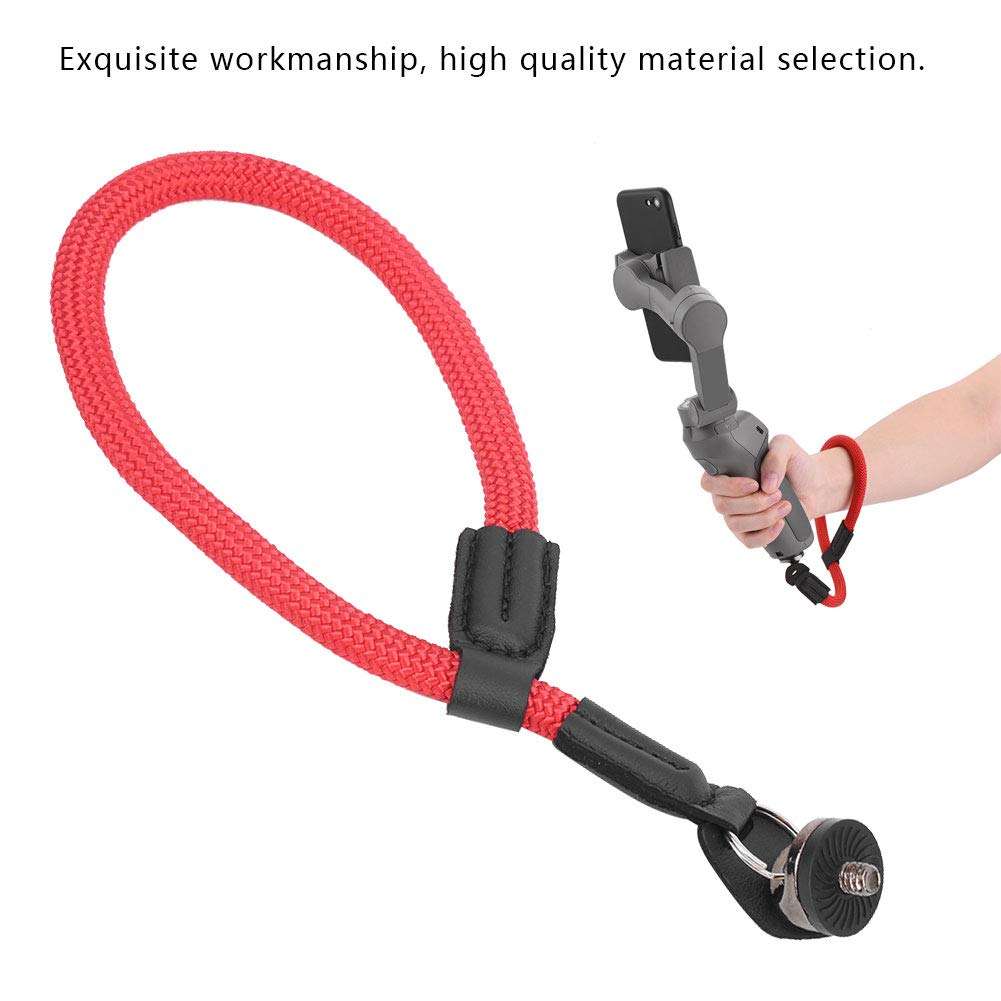 Beufee Camera Wrist Strap, Lanyard Strap Lanyard for Camera Hand Wrist Strap Lanyard Camera Strap Lanyard with 1/4in Screws(Red) 4