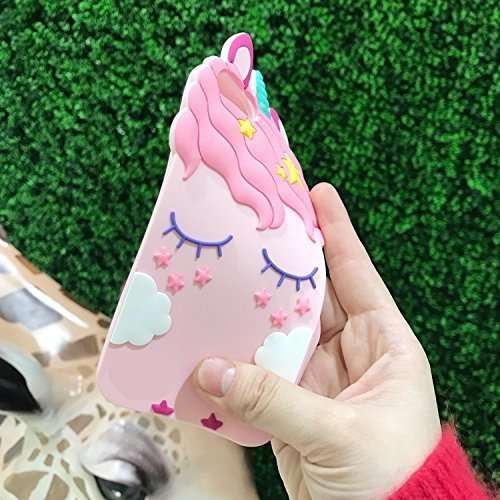 TopSZ Case for Samsung Galaxy J3 Achieve/J3 Star/Express Prime 3,3D Cartoon Silicone Kawaii Animal Cute Girls Kids Teens Horse Cover for Amp Prime 3/Sol 3/J3 Orbit/J3 Emerge 2018 J3 2018 2