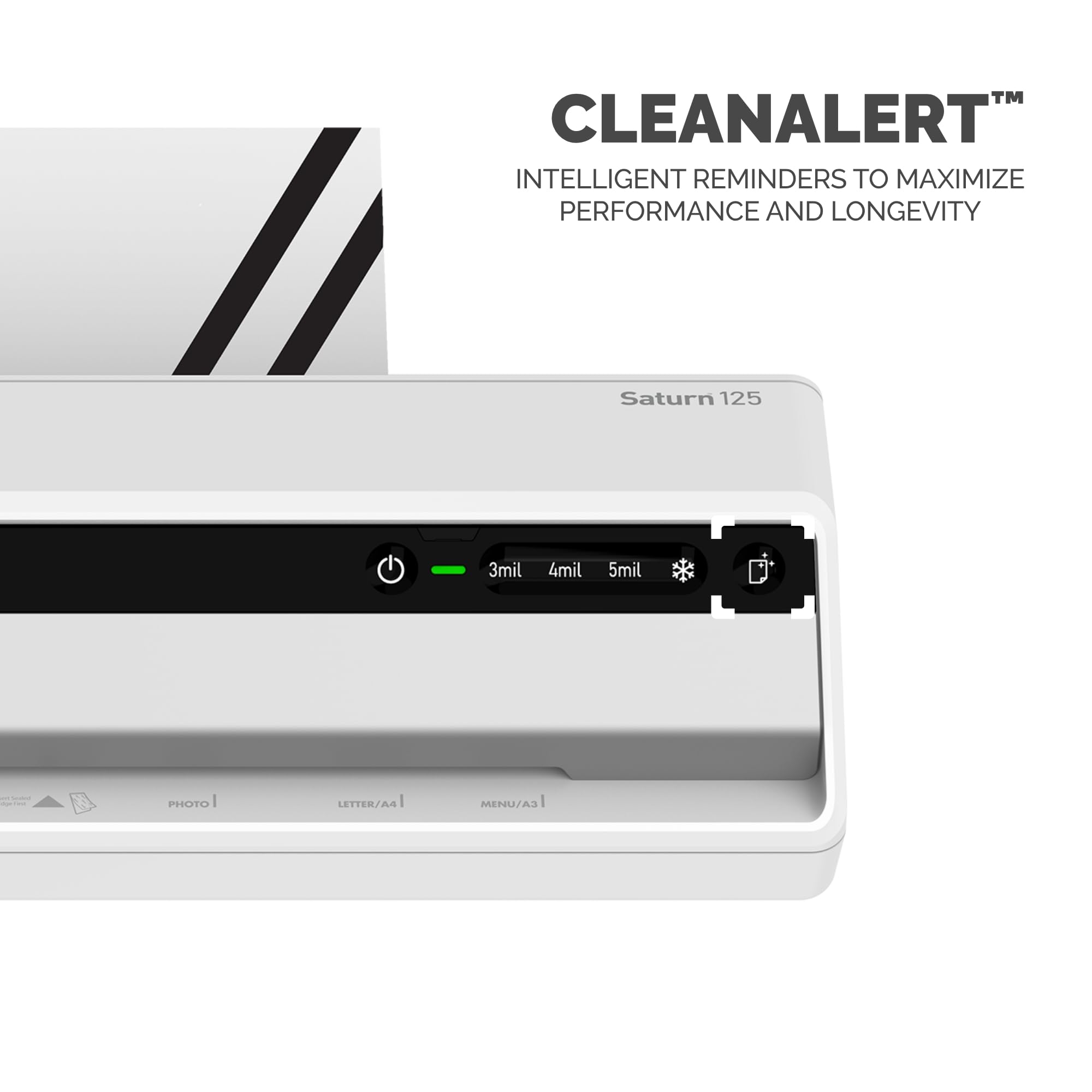 Fellowes Saturn 125 Thermal Laminator Machine for Home or Office with Pouch Starter Kit, 12.5 inch, Fast Warm-Up, Jam-Free Design (5736601) 6