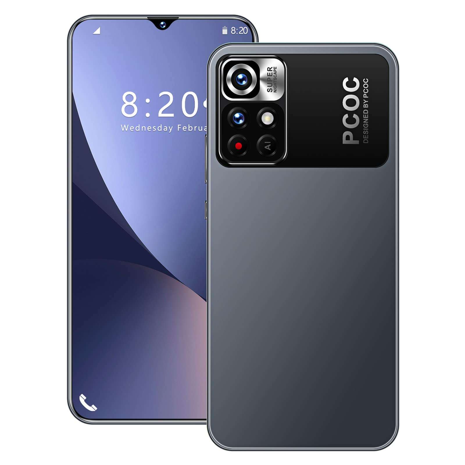 Android 8.1 Smart Phone Smartphone HD Full Screen Phone Dual SIM Unlocked Smart Phone 1GB RAM+8GB ROM 6.3 Inch Cellphones Mobile Phones 1